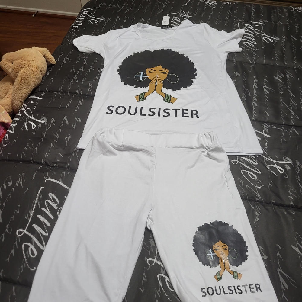 White Women's Short Set